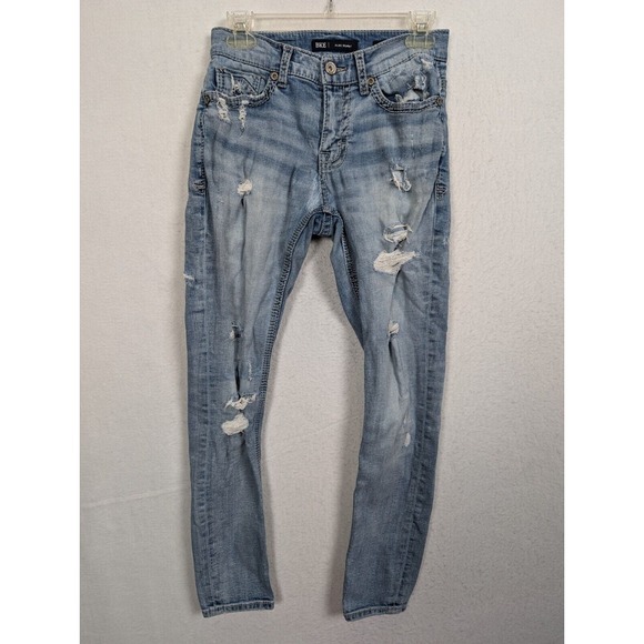 BKE Other - Bke Mens Jeans Size 28 x 30 Alec Skinny Distressed Cotton Blend Blue